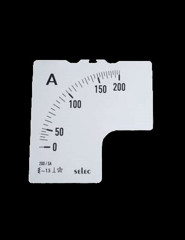SCL-AM-I-2-200/5A Placa de Escala, 72x72