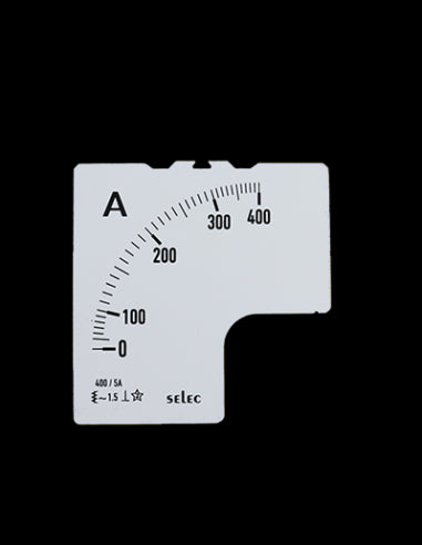 SCL-AM-I-2-400/5A Placa de Escala, 72x72