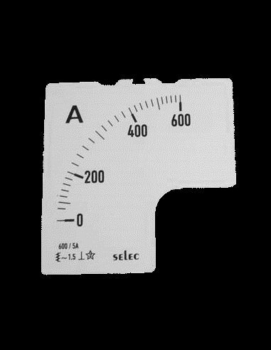 SCL-AM-I-2-600/5A Placa de Escala, 72x72