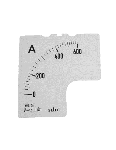 SCL-AM-I-2-600/5A Placa de Escala, 72x72
