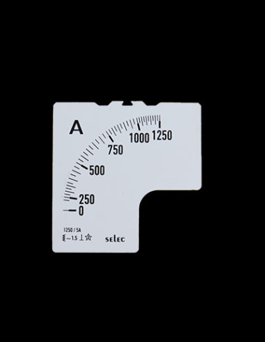 SCL-AM-I-2-1250/5A Placa de Escala, 72x72