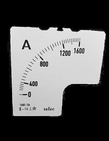 SCL-AM-I-2-1600/5A Placa de Escala, 72x72