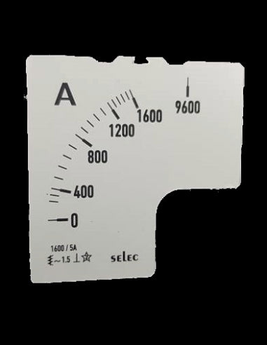 SCL-AM-I-2-1600/5A-6S Placa de Escala, 72x72
