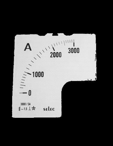 SCL-AM-I-2-3000/5A Placa de Escala, 72x72