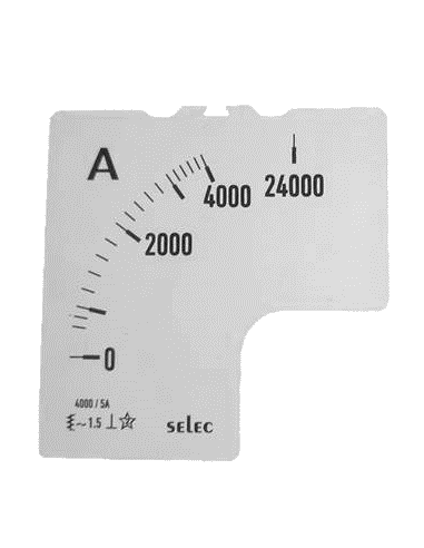 SCL-AM-I-2-4000/5A-6S Placa de Escala, 72x72