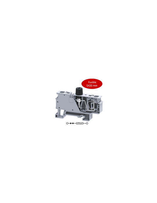 CXVFA Clema Portafusible 10A, 1000V