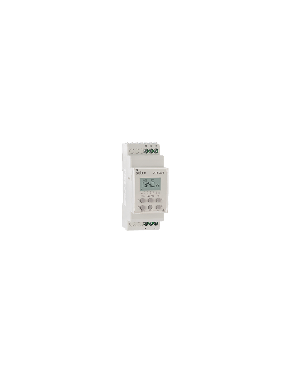 ATS2M1-1-16A-230V Interruptor Digital de Tiempo, Astronómico, 90x35