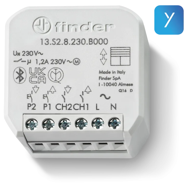 13s28230b000 - - 13S28230B000 - ACTUADOR BLUETOOTH DE PERSIANAS 6AMP 230VAC 2CANALES YESLY MONTAJE EN CAJA