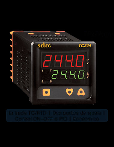 TC244AX-24V Controlador Temperatura, 72x72