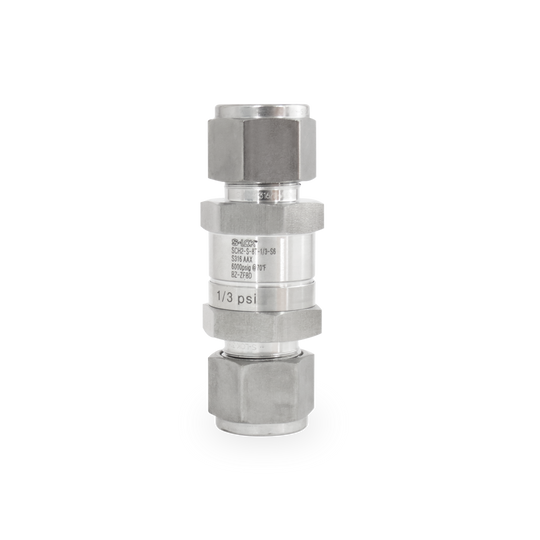 SCH2-S-8T-1/3-S6 Válvula Check 1/2" OD (Craking 1/3 psi) A. Inox S316 (6000 psi)