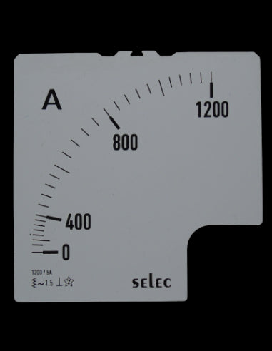 SCL-AM-I-3-1200/5A Placa de Escala, 96x96