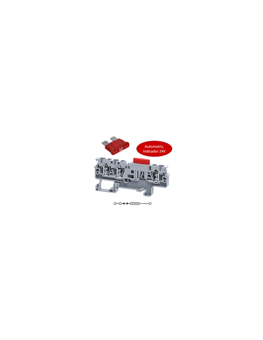 CXAF4/3L24V Clema 10A, 1000V, 1&2, 6-60V AC/DC