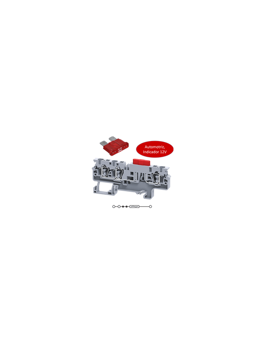 CXAF4/3L12V Clema 10A, 1000V, 1&2, 6-60V AC/DC