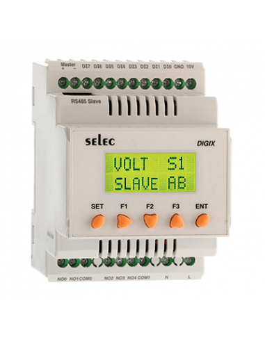 DIGIX-1-1-1-230V PLC, Pantalla LCD, 90x70