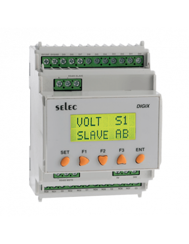 DIGIX-2-1-0-24V PLC, Pantalla LCD, 90x70
