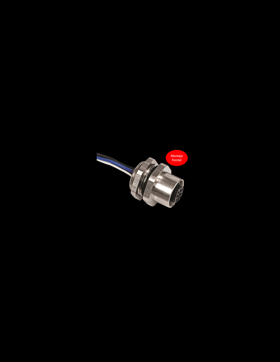 CPF12-FPBR5-P2 Conector 5 Pines, M12, Montaje Frontal