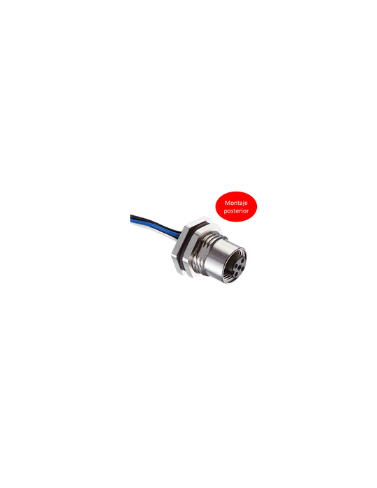 CPF12-RMBR5-P2 Conector 5 Pines, M12, ,Montaje Posterior