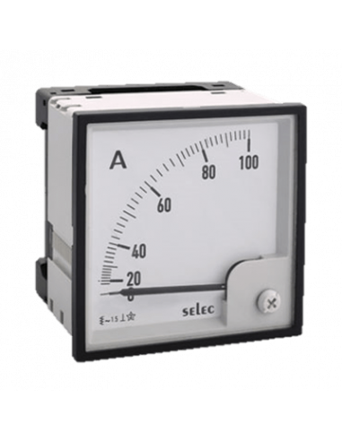 AM-I-D-2-50A Amperimetro Directo, 72X72
