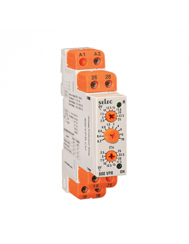 600VPR-310/520 Relevador de Protección de Voltaje, Analógico, 90x17.5