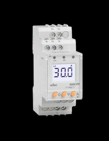 900CPR-3-1-BL-230V Relevador de Protección de Corriente, 90x35