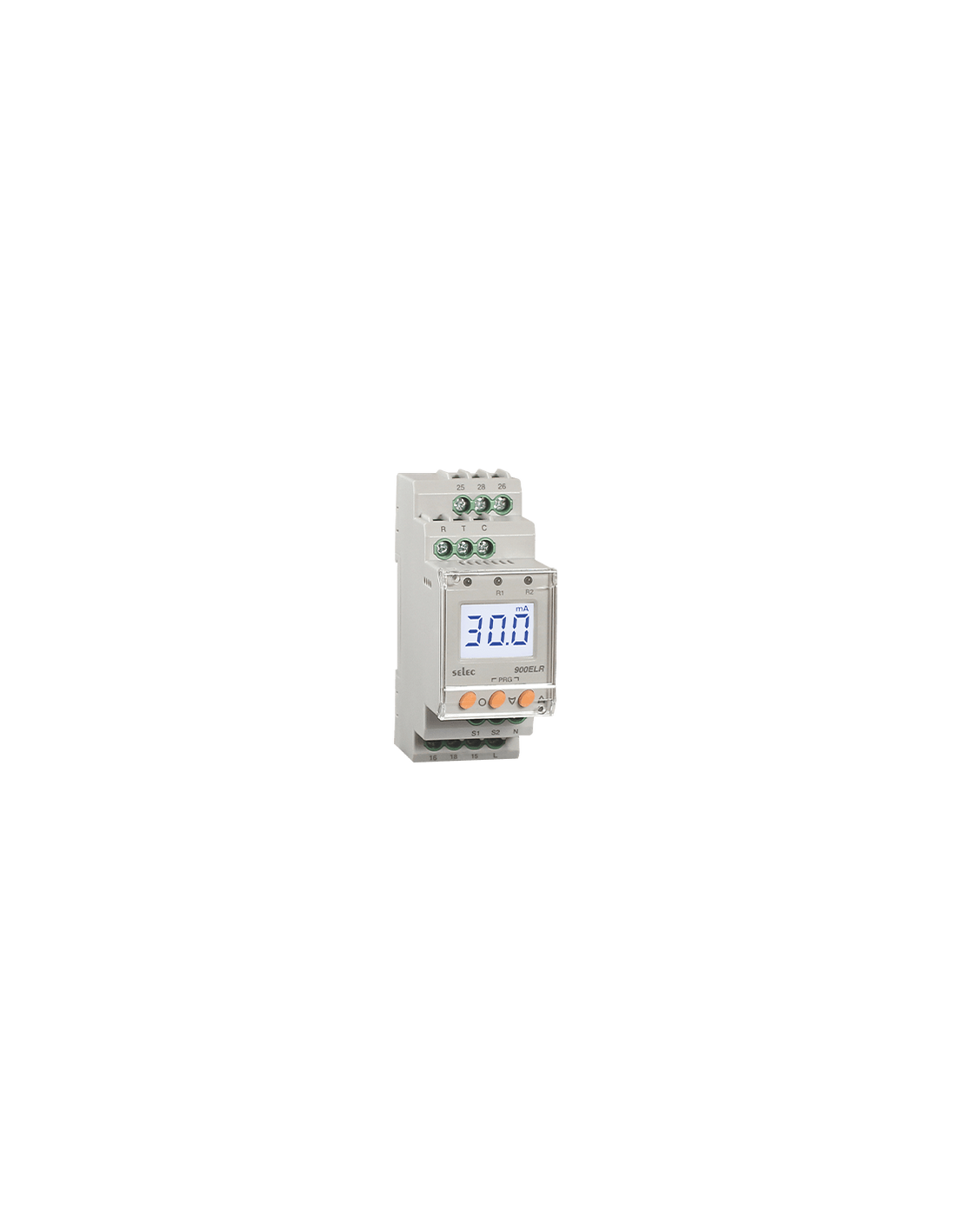 900ELR-2-110V Relevador de Fuga a Tierra, 90x35