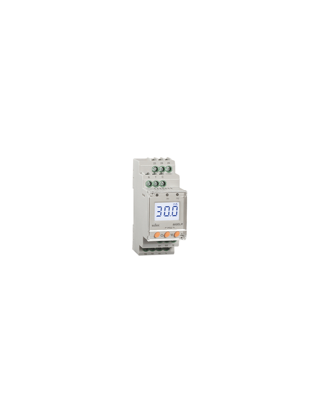 900ELR-2-110V Relevador de Fuga a Tierra, 90x35