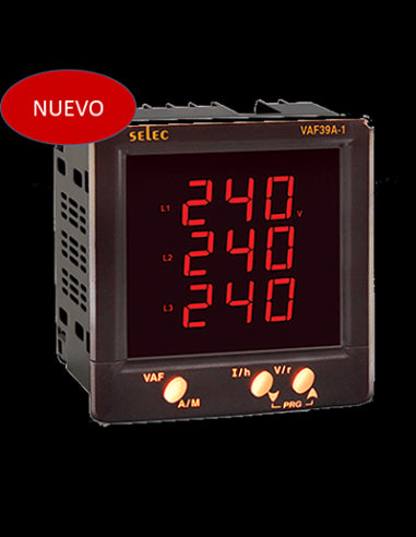 VAF39A-1-230V Medidor VAF 96x96