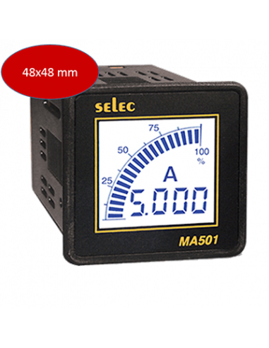 MA501-240V Amperímetro, 48x48