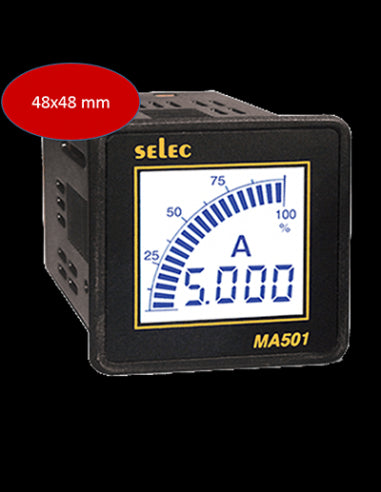 MA501-240V Amperímetro, 48x48