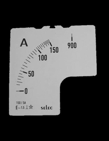 SCL-AM-I-2-150/5A-6S Placa de Escala, 72x72