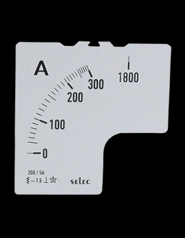 SCL-AM-I-2-300/5A-6S Placa de Escala, 72x72