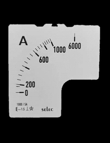 SCL-AM-I-2-1000/5A-6S Placa de Escala, 72x72