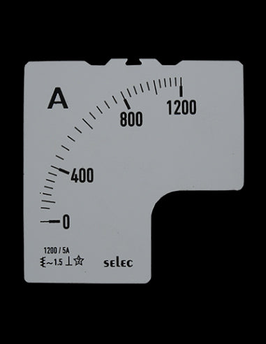 SCL-AM-I-2-1200/5A Placa de Escala, 72x72