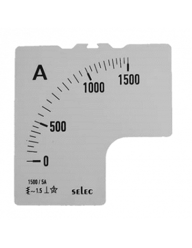 SCL-AM-I-2-1500/5A Placa de Escala, 72x72