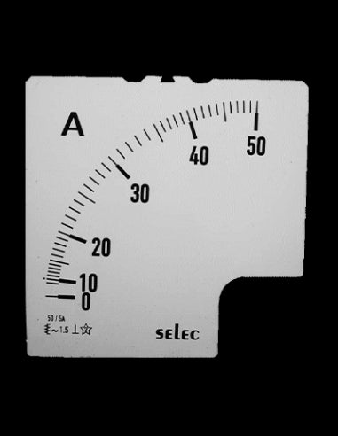 SCL-AM-I-3-50/5A Placa de Escala, 96x96