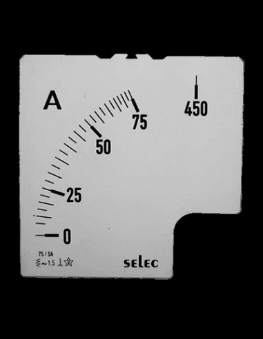 SCL-AM-I-3-75/5A-6S Placa de Escala, 96x96