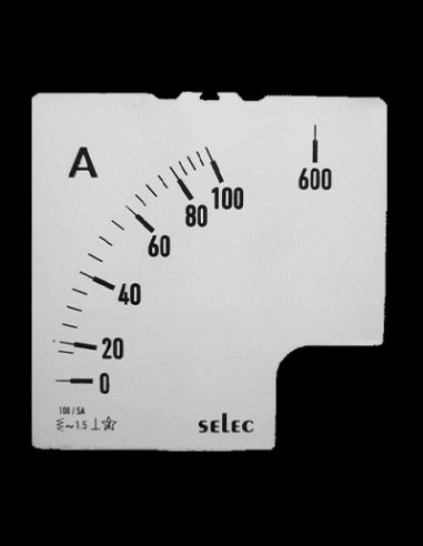 SCL-AM-I-3-100/5A-6S Placa de Escala, 96x96