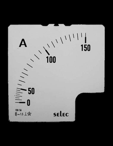 SCL-AM-I-3-150/5A Placa de Escala, 96x96