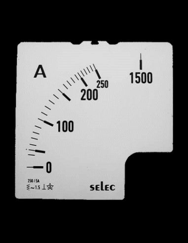 SCL-AM-I-3-250/5A-6S Placa de Escala, 96x96