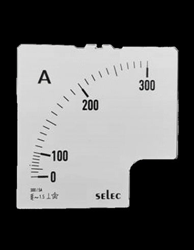 SCL-AM-I-3-300/5A Placa de Escala, 96x96