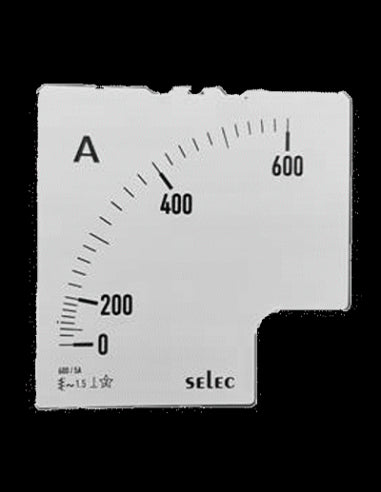 SCL-AM-I-3-600/5A Placa de Escala, 96x96