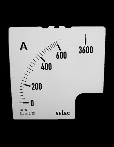 SCL-AM-I-3-600/5A-6S Placa de Escala, 96x96