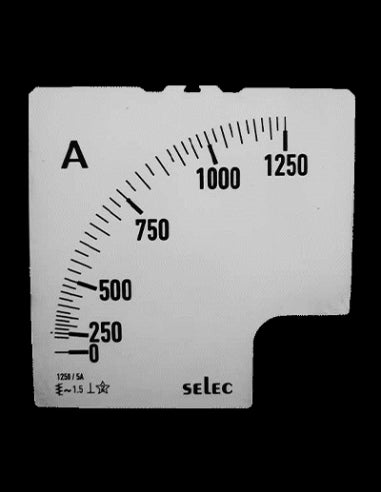 SCL-AM-I-3-1250/5A Placa de Escala, 96x96