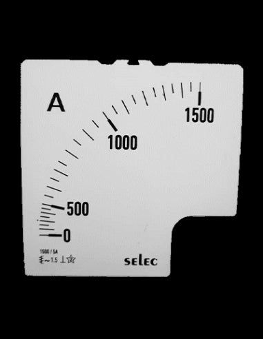 SCL-AM-I-3-1500/5A Placa de Escala, 96x96