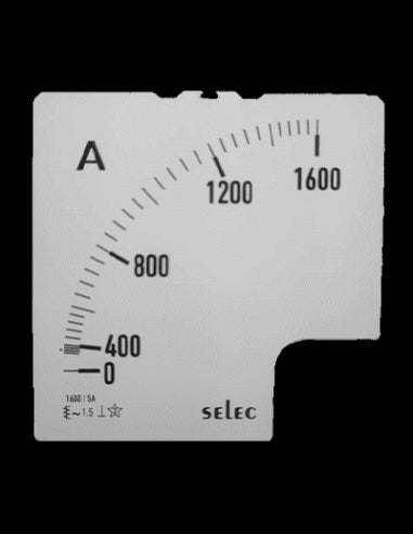 SCL-AM-I-3-1600/5A Placa de Escala, 96x96