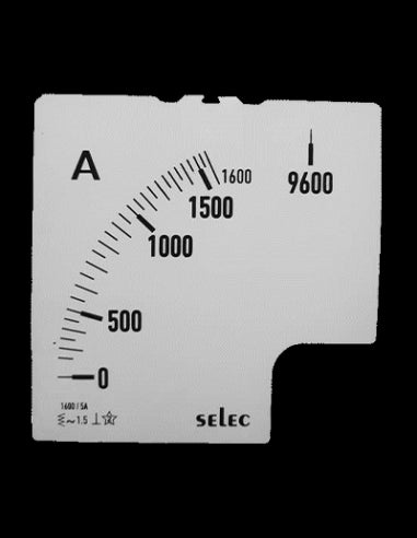 SCL-AM-I-3-1600/5A-6S Placa de Escala, 96x96