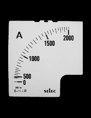 SCL-AM-I-3-2000/5A Placa de Escala, 96x96
