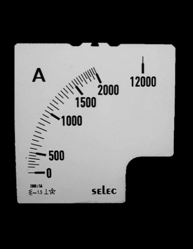 SCL-AM-I-3-2000/5A-6S Placa de Escala, 96x96