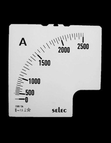 SCL-AM-I-3-2500/5A Placa de Escala, 96x96