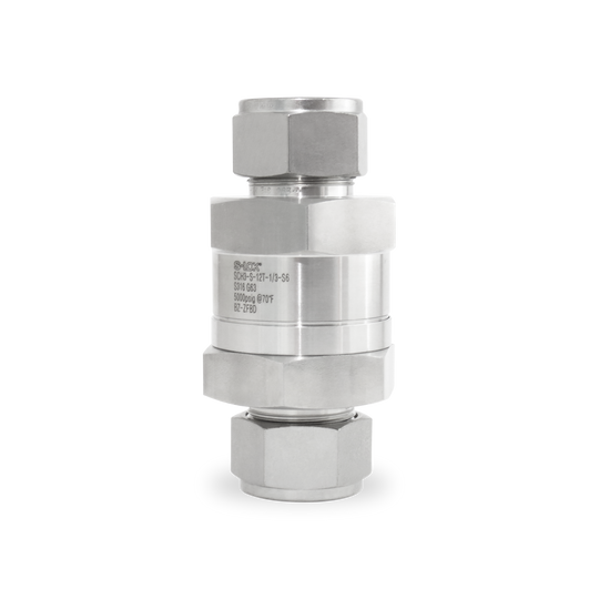 SCH3-S-12T-1/3-S6 Válvula Check 3/4" OD (Craking 1/3 psi) A. Inox S316 (5000 psi)